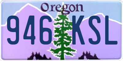 OR license plate 946KSL