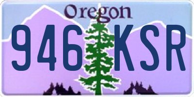 OR license plate 946KSR