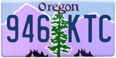 OR license plate 946KTC