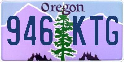 OR license plate 946KTG