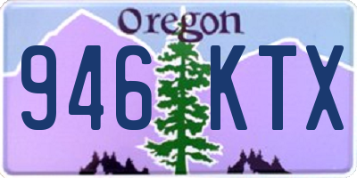OR license plate 946KTX