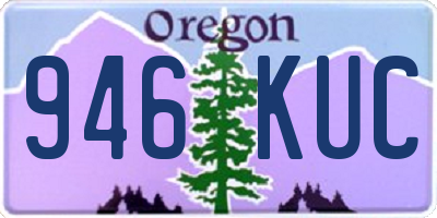 OR license plate 946KUC