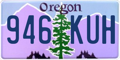 OR license plate 946KUH