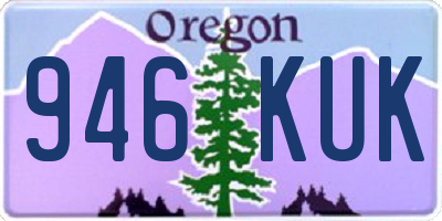 OR license plate 946KUK