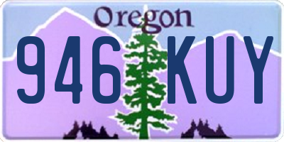 OR license plate 946KUY