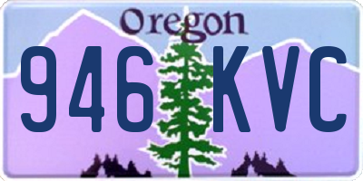 OR license plate 946KVC