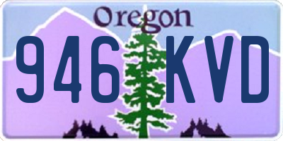 OR license plate 946KVD