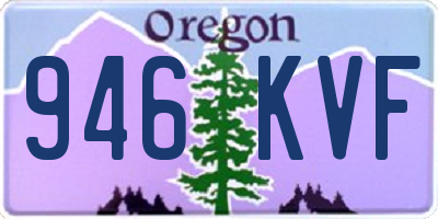 OR license plate 946KVF
