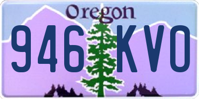 OR license plate 946KVO