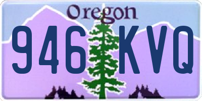 OR license plate 946KVQ