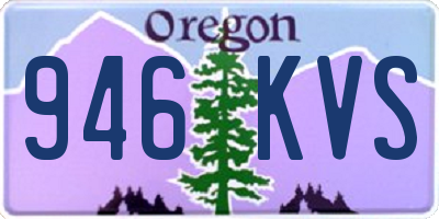 OR license plate 946KVS