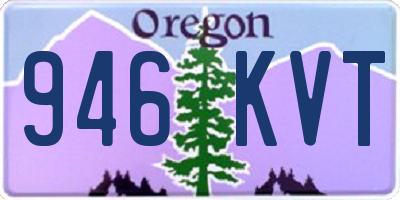 OR license plate 946KVT