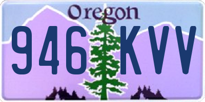 OR license plate 946KVV