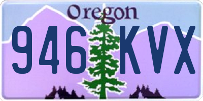 OR license plate 946KVX