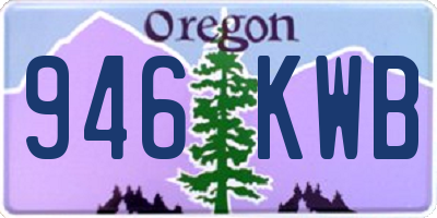 OR license plate 946KWB