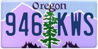 OR license plate 946KWS