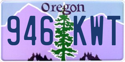 OR license plate 946KWT