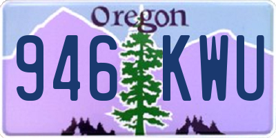 OR license plate 946KWU