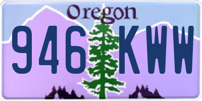 OR license plate 946KWW