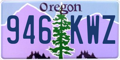 OR license plate 946KWZ