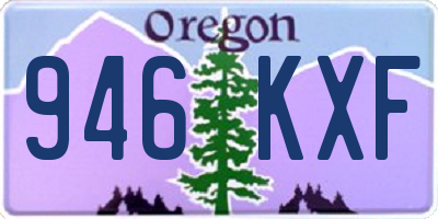 OR license plate 946KXF