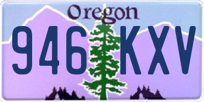 OR license plate 946KXV