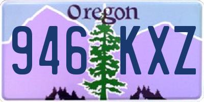OR license plate 946KXZ