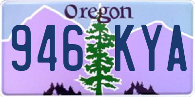OR license plate 946KYA