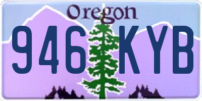 OR license plate 946KYB