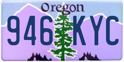 OR license plate 946KYC