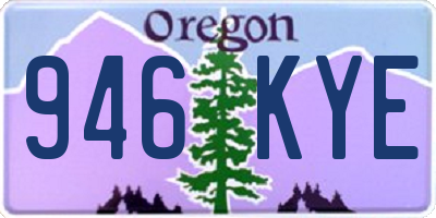 OR license plate 946KYE
