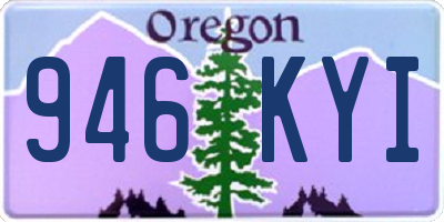 OR license plate 946KYI