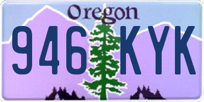 OR license plate 946KYK