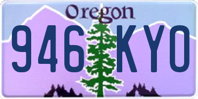 OR license plate 946KYO