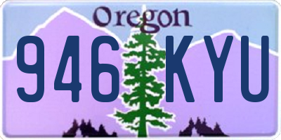 OR license plate 946KYU