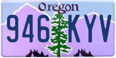 OR license plate 946KYV