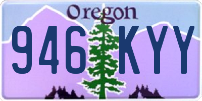 OR license plate 946KYY
