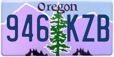 OR license plate 946KZB