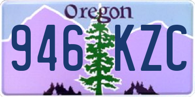 OR license plate 946KZC