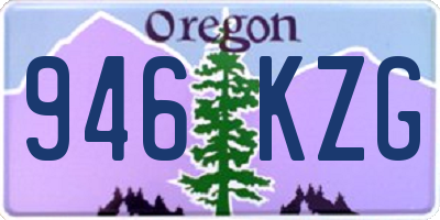OR license plate 946KZG