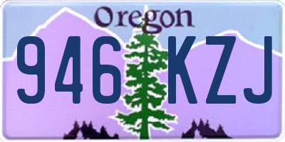 OR license plate 946KZJ