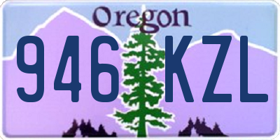 OR license plate 946KZL