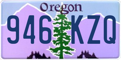 OR license plate 946KZQ