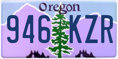 OR license plate 946KZR