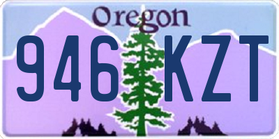 OR license plate 946KZT