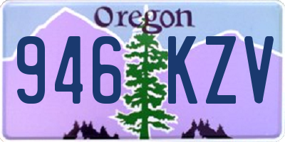 OR license plate 946KZV