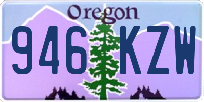 OR license plate 946KZW