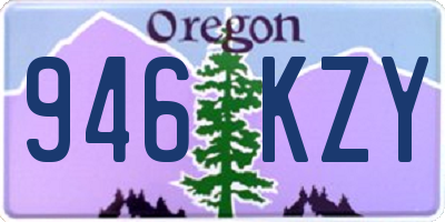 OR license plate 946KZY