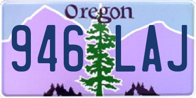 OR license plate 946LAJ
