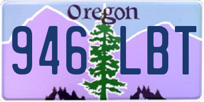 OR license plate 946LBT